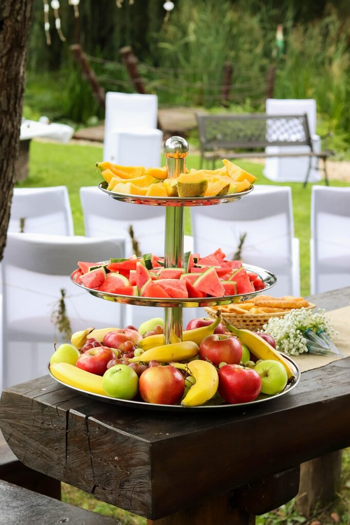 fruit, party, service, melon, banana