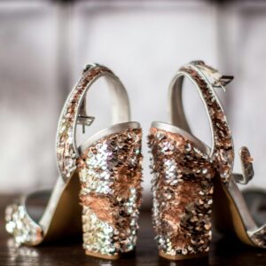 Close-up of shimmering sequin.